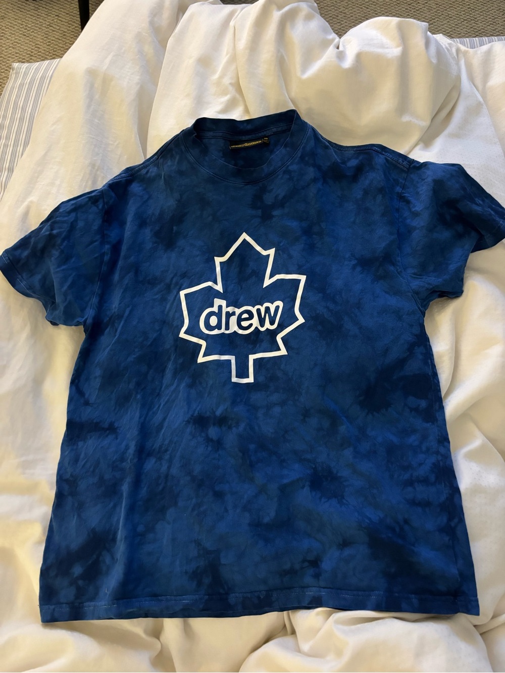 drew house Blue Tie-Dye Crewneck Tee
